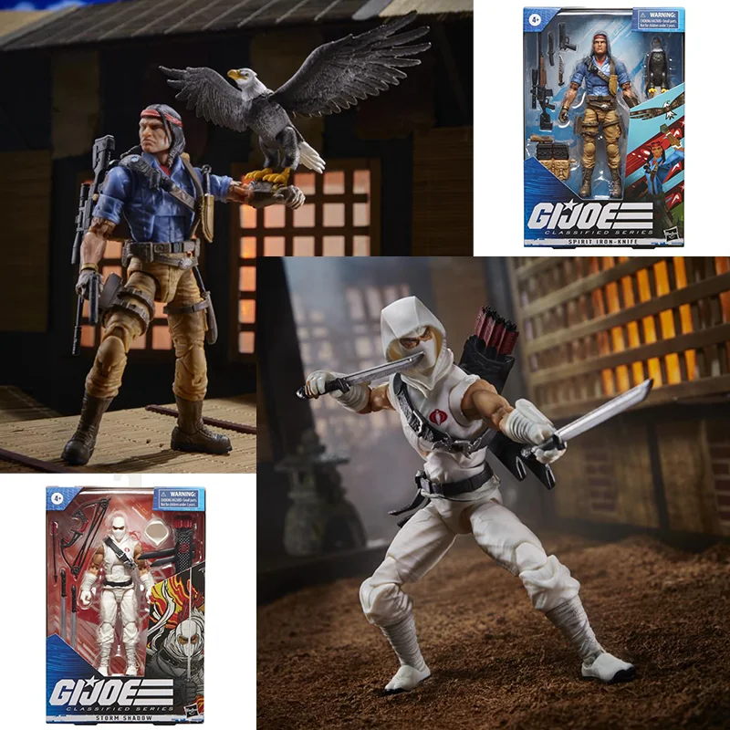 

In Stock Original Hasbro GIJoe G.I. Joe Classified Series Spirit Iron-Knife Storm Shadow Action Collection Figures Model Toys