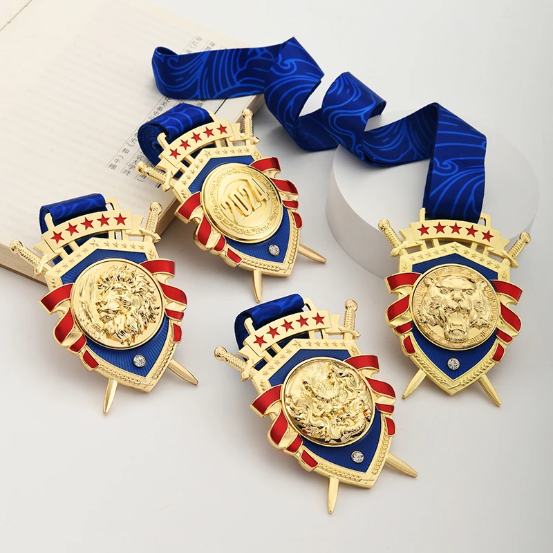 Customization Competition Metal Medal, Creative Running Competition Souvenirs Award Gift Box, Hanging Around the Neck Decor, 1Pc