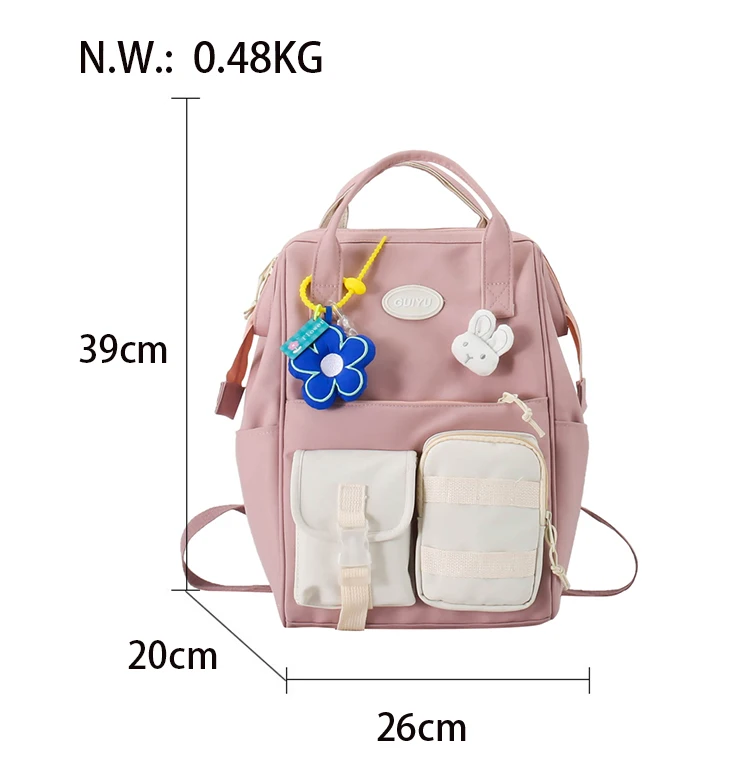 Kawaii Candy Style Zipper Harajuku Backpack