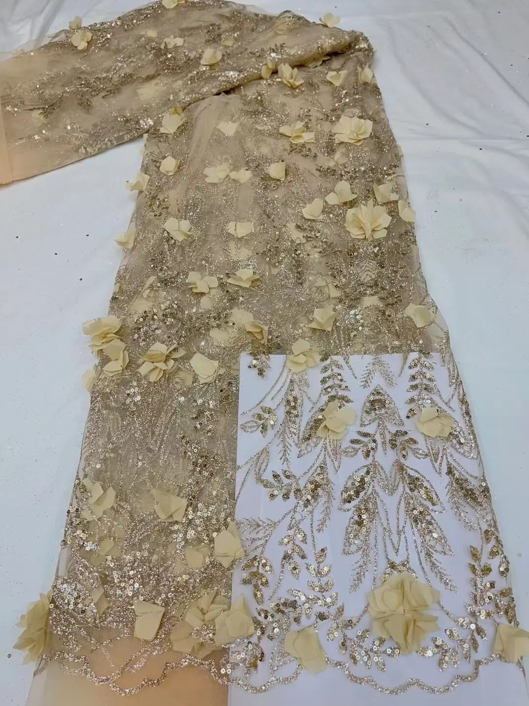 

Африканская дизайнерская ткань, вышивка, французский Блестящий тюль, сетка, кружево, Нигерия, ткань для вечерних платьев