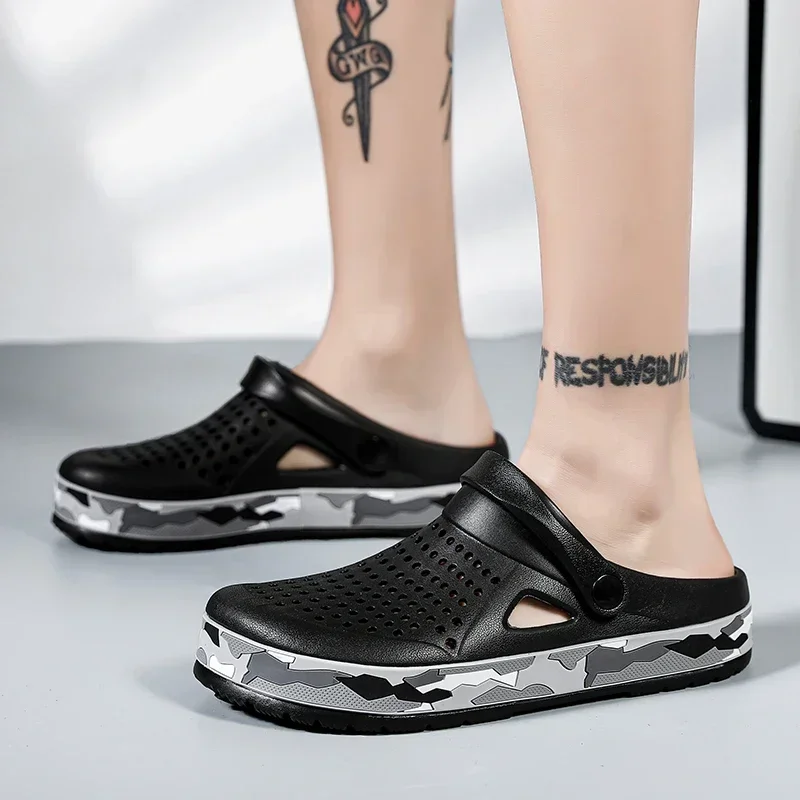 Hot Sale Brand Clogs Men Sandals Casual Shoes  EVA Lightweight Sandles Unisex Colorful Shoes for Summer Beach Zapatos Hombre 5