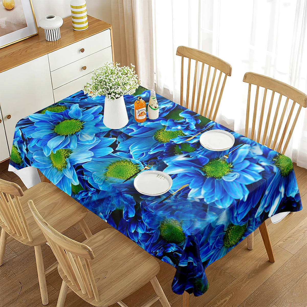 3D Colorful Flowers 219 Tablecloths