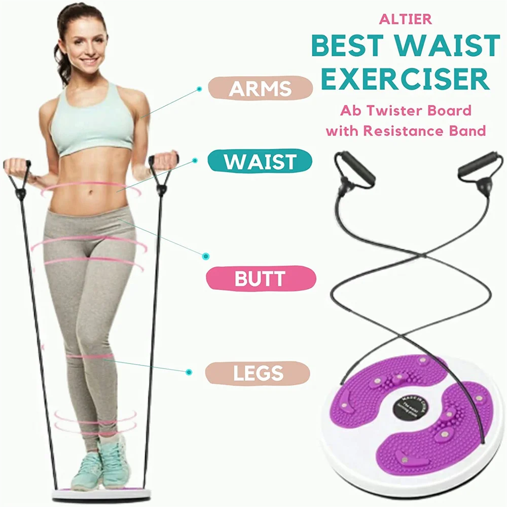Twister Plate Twist Board Magnet Plate Twist Disk Slimming Legs Fitness Twist Waist Wriggle Plate Balance Foot Massage Disc_voghion.com