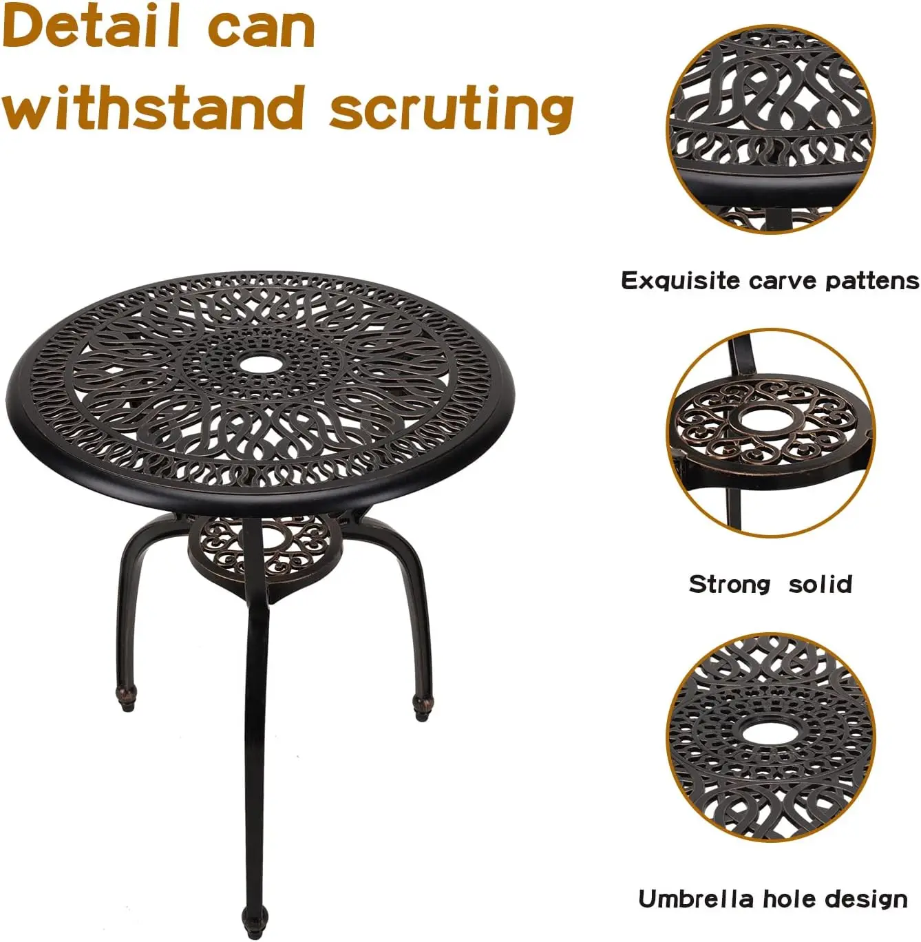 3-Piece Bistro Furniture Set 4