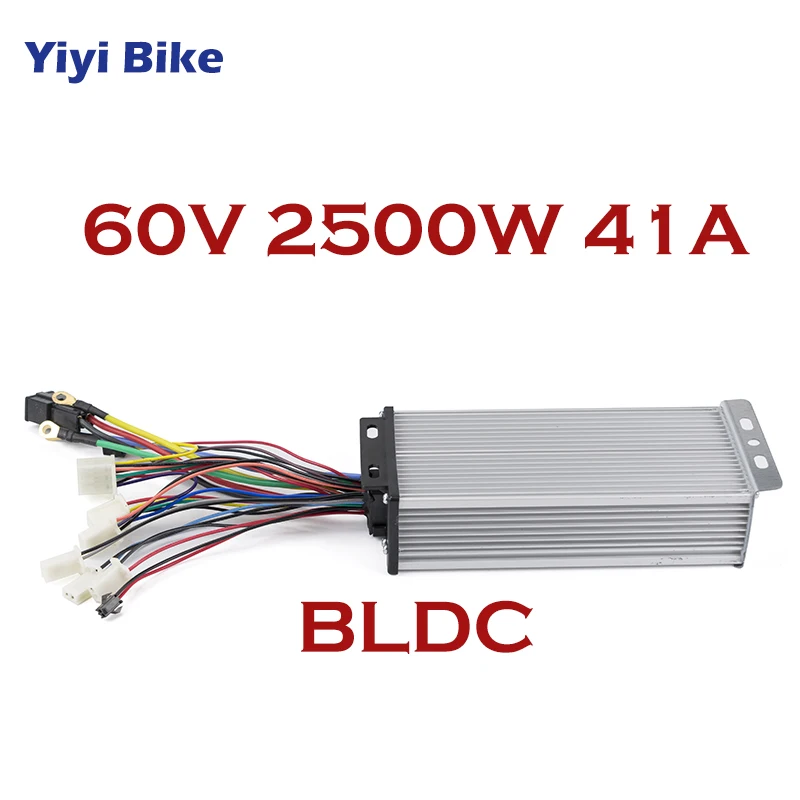 

60V 2500W DC Controller Electric Bike Brushless Motor Controller 41A 18 Mosfet With Sensor Hall For Electric Bike Car Motorcycle