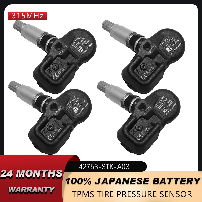 

42753STKA04 PMV107G Tire Pressure Sensor For Honda Pilot 2009 2010 2011 2012 2013 2014 2015 315MHz 42753-STK-A03