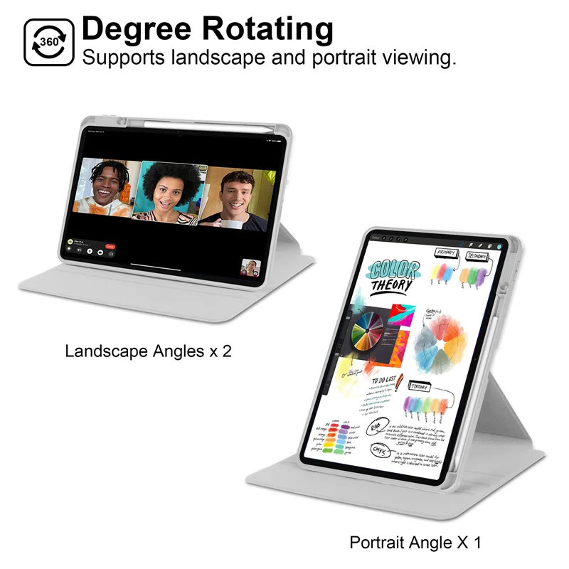 Enhanced Product Title:  
360° Rotating Acrylic Stand Case with Pen Holder