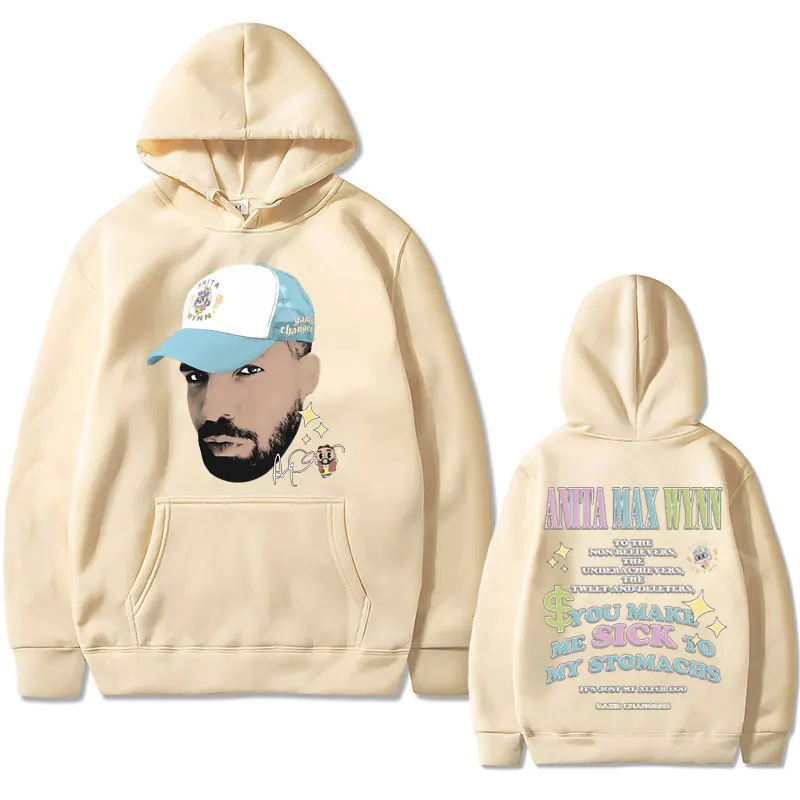 Rapper Drake Anita Max Wynn Graphic Print Hoodie Unisex Funny Meme Hoodies Men Women Hip Hop Trend Sweatshirt Male Streetwear