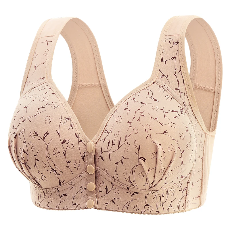 New Style Front-Buckled Mother's Bra For Women Large Size Thin Version No Steel Circle Vest-Style Bra Cover 2