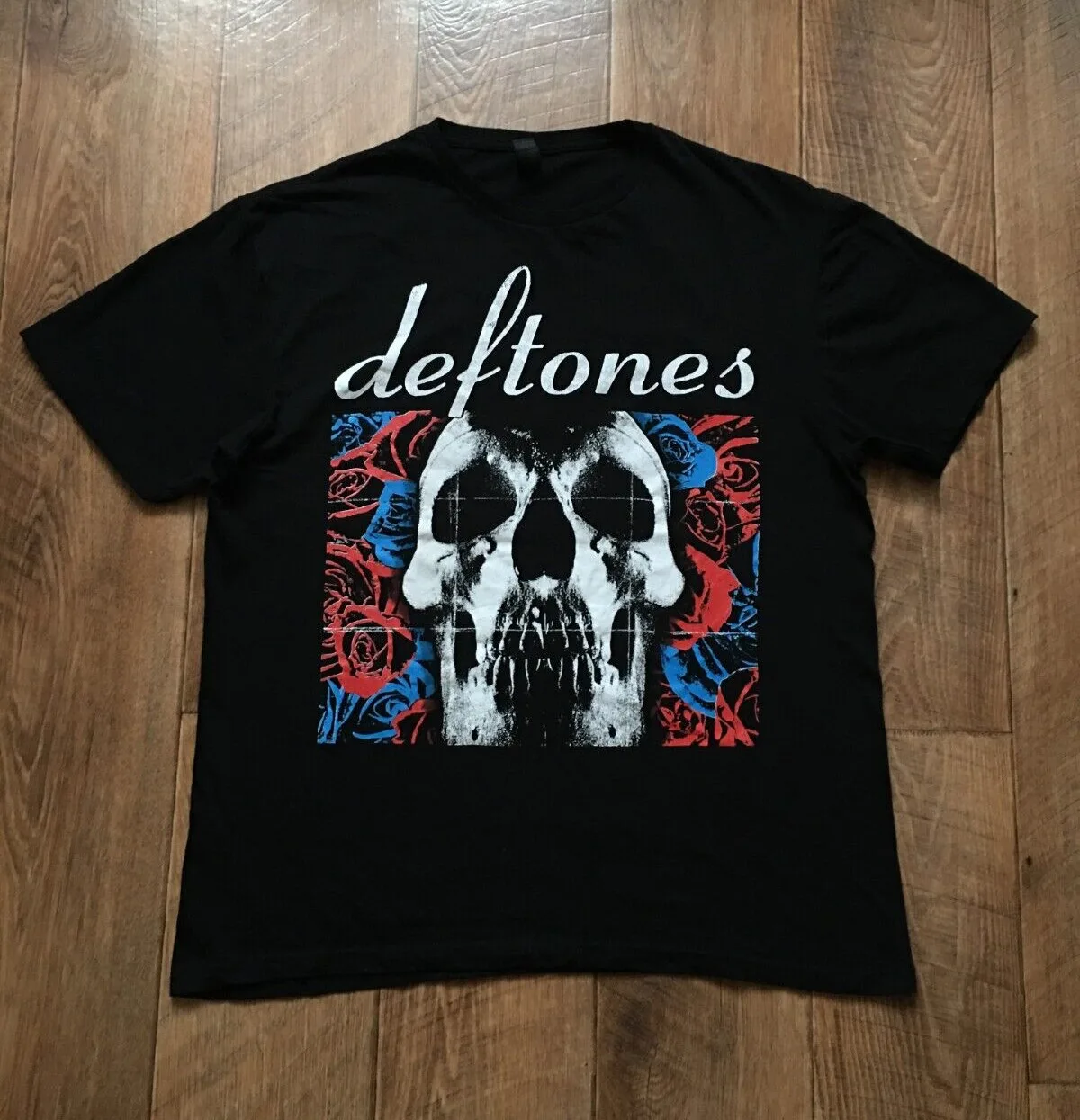 Cover Per Album Deftones Double Sided Nu Metal Skull Tee Taglia Uomo Adulto L Maniche Lunghe