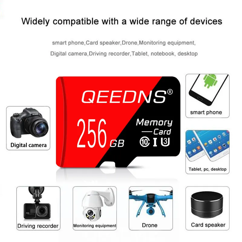 

Mini SD TF Card 64GB 32GB 16GB 8GB Flash Memory Card High Speed Micro tf sd Card 128GB 256GB cartao de memoria for Mobile Phone