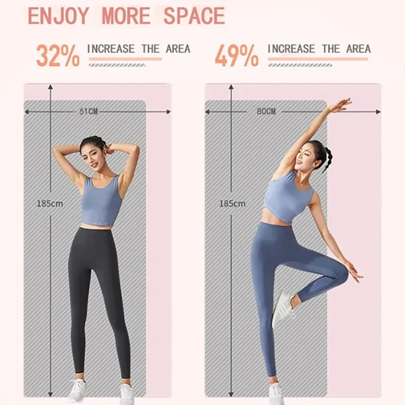 10/15MM Thick NBR Yoga Mats Anti-slip Sport Fitness Mat Blanket For Exercise Yoga And Pilates Gymnastics Mat Fitness Equipment