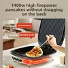 Double heating domestic pancake pan electric frying pan deepening and enlarging multi-function pancake stall 3