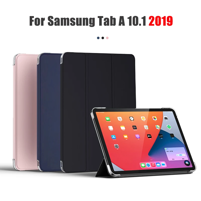 

Ultra Slim Case For Samsung Galaxy Tab A 10.1'' 2019 t510 Tablet Cover for Samsung tab a SM-T510 SM-T515 Funda Sleep Wake up