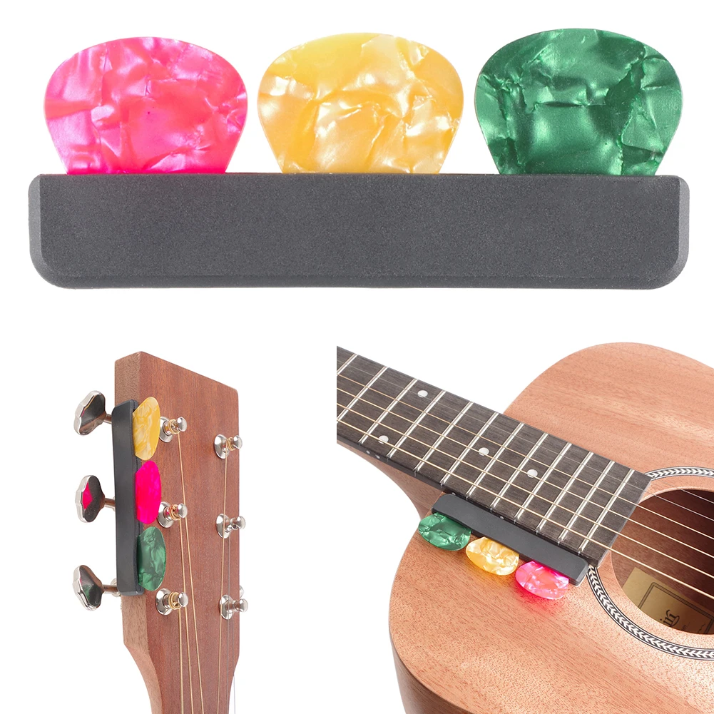 Rubber Guitar Pick Storage Holder for 0.46-1.5mm Picks