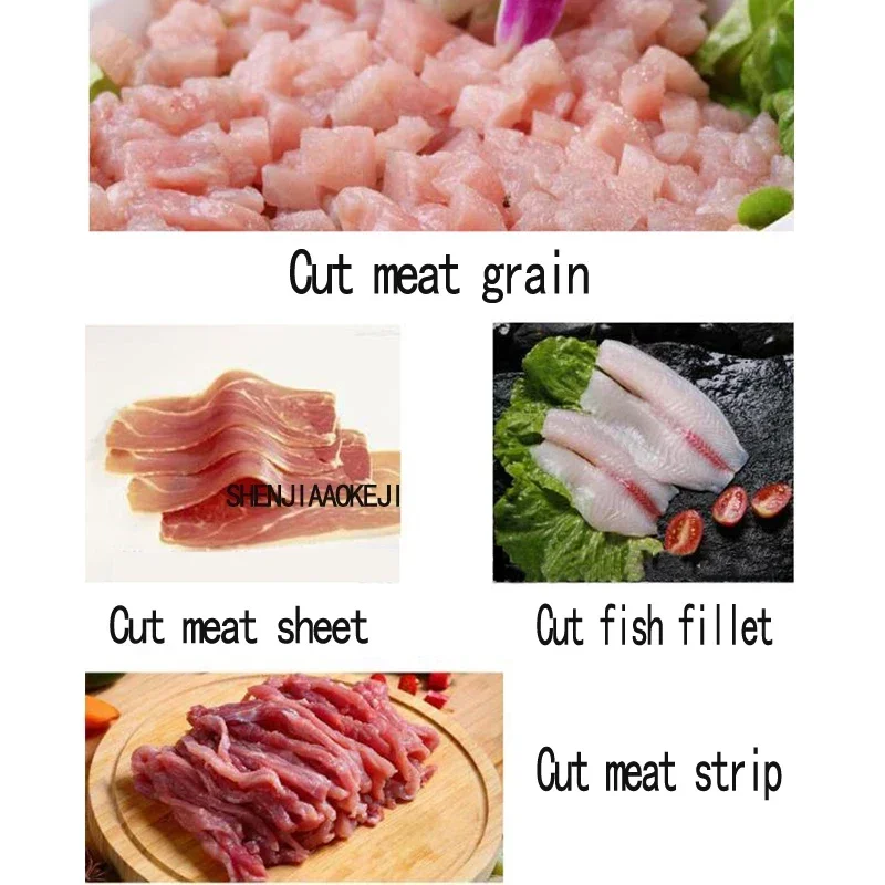 Desktop 220v TR-260 Stainless Steel Meat Slicer 260kg/h Desktop Slicer Fresh Meat Slicer Food Processing Meat Cutting Machine 1