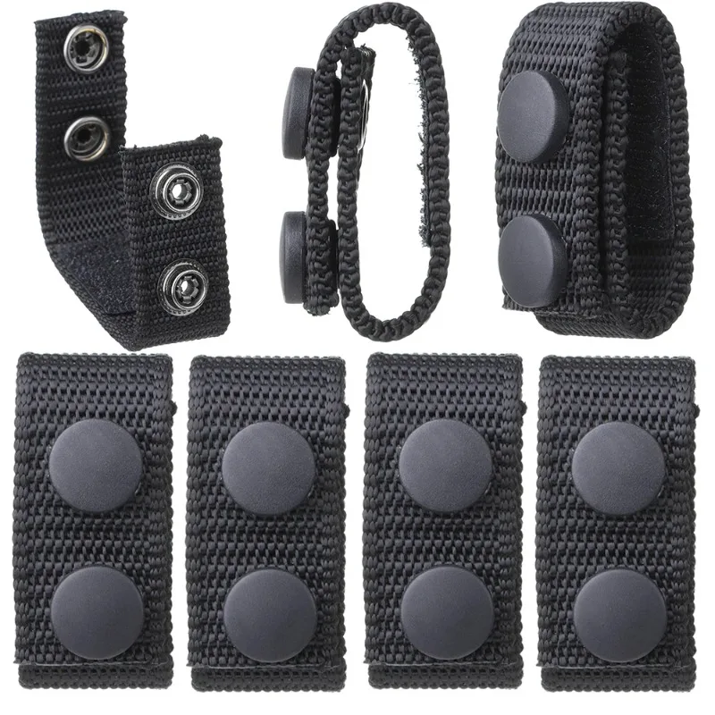 Outdoor Camping Belt Buckle Heavy Duty Nylon Webbing Molle Belt Keeper Strap Outdoor Buckle Strap Tool Accessories 2/4Pcs tent rope buckle tactical buckle metal g hook buckle