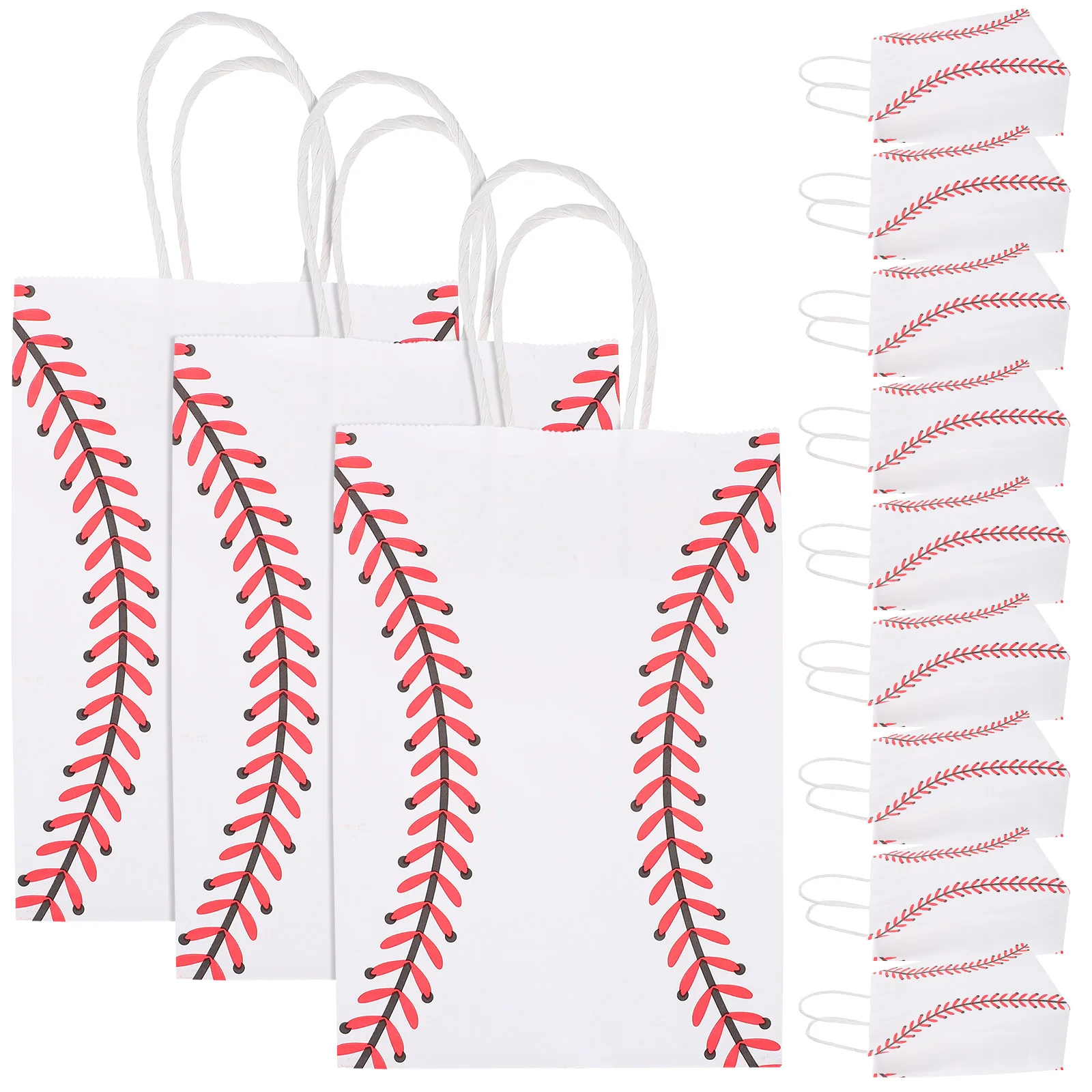 

12pcs Baseball Party Gift Bags Treat Bags for Birthday Party Theme Party
