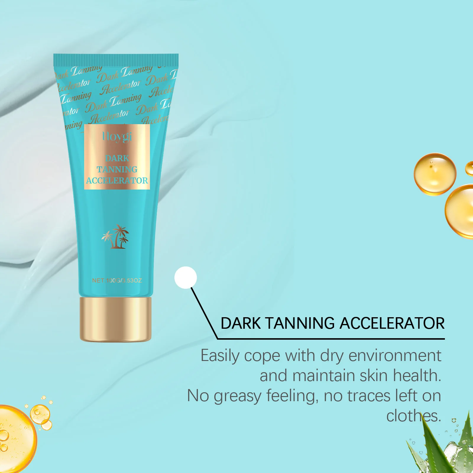 Self Tanning Lotion Natural Looking Tanner Summer Tan Bronze Skin Increase Elasticity Quick Absorb Fake Tan Accelerator Cream