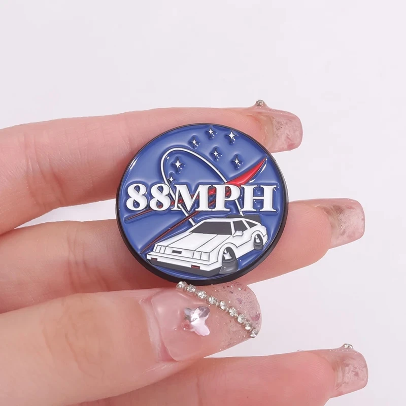 Cartoon Comedy Animation Emaille Pins Zeit Machin Fiction Film inspirierte Broschen Revers Abzeichen Schmuck Dekoration Geschenk für Freunde – Detail 13