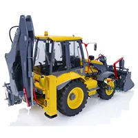 RTR LESU BL71 RC Hydraulic Backhoe Loader 2 in 1 Electric Excavator 1/14 Radio Control Metal Truck PL18EV Lite Toy Model TH21516 2