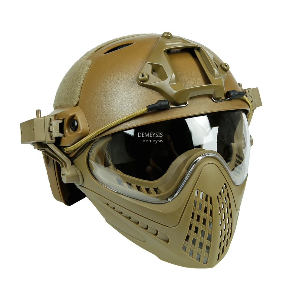 Details about   High Strength Airsoft Paintball Mask Tactical Full Head Helmet Dual Pane Lens 
