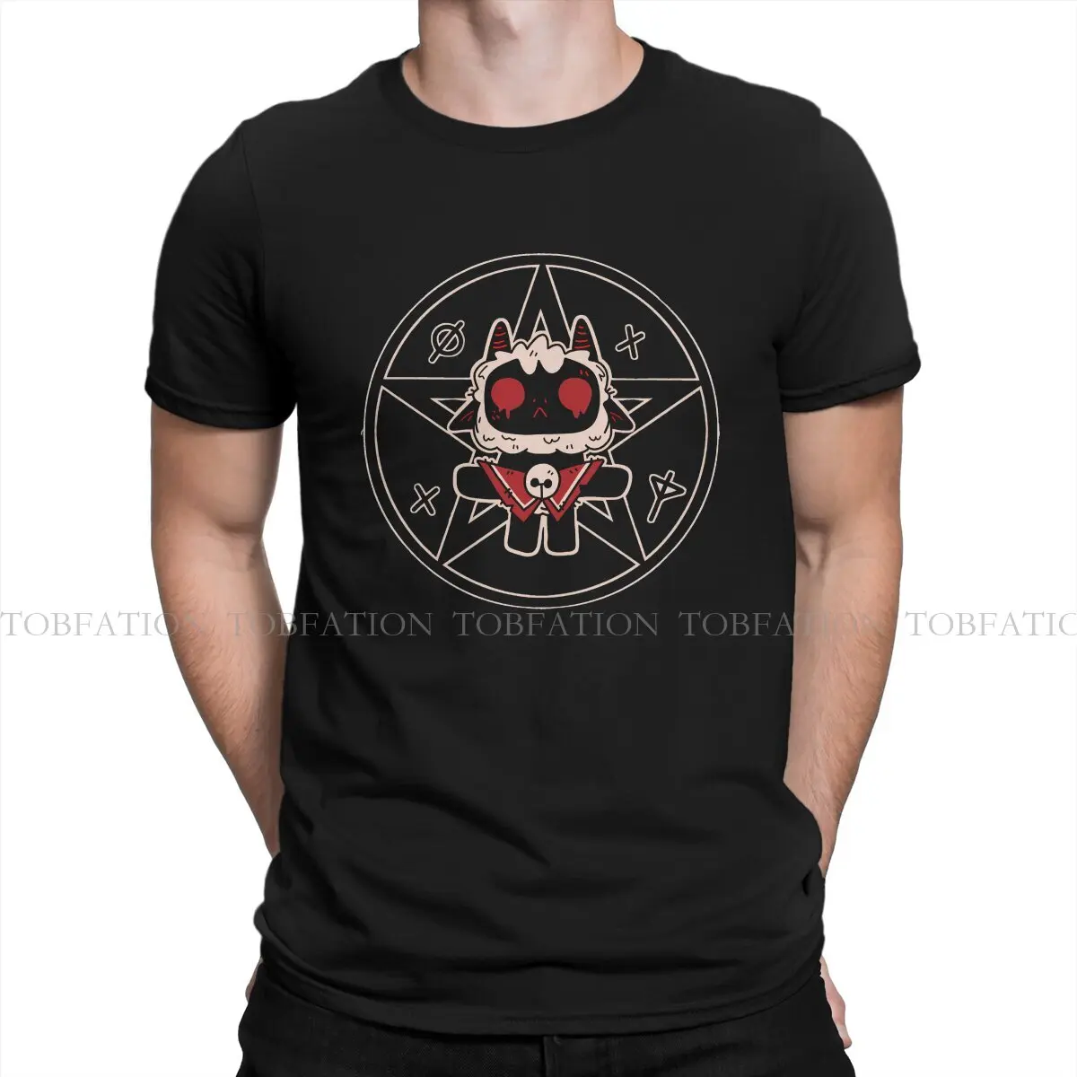Maglietta Stile Stella Cult Of The Lamb Goat Game Comoda Idea Regalo Creativa Maglietta Roba Vendita Calda