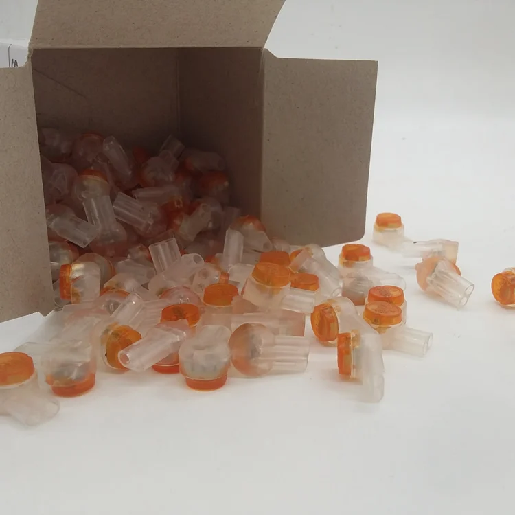 CORNING-K2 Connector Grease Filling Butt Wire Line Terminal for Telephone Network Connection, Quality Assurance, 100PCs