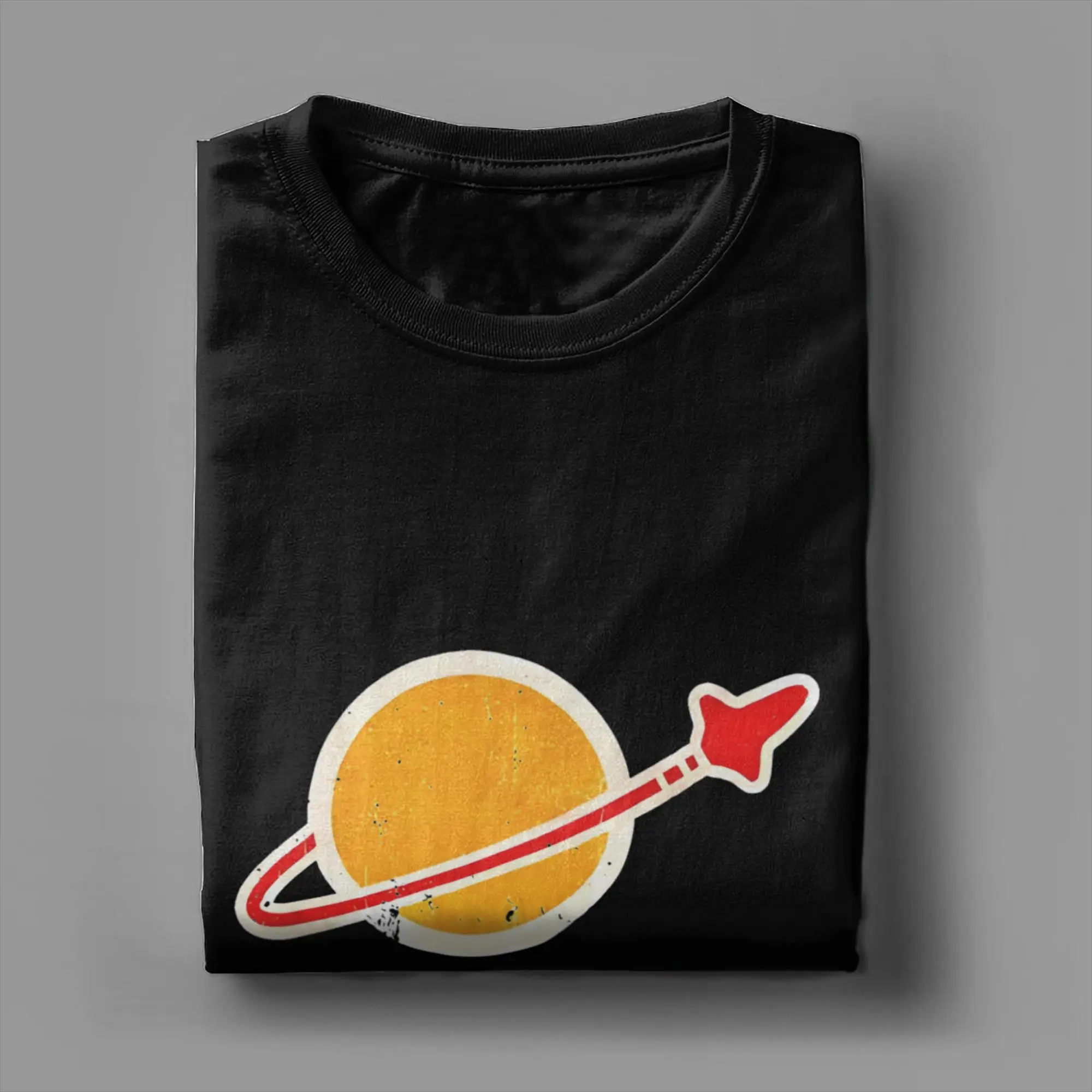Classic Spaceman Vintage Lego Space 100% Cotton Men's T-Shirt – Round Collar, Short Sleeve Novelty Tee