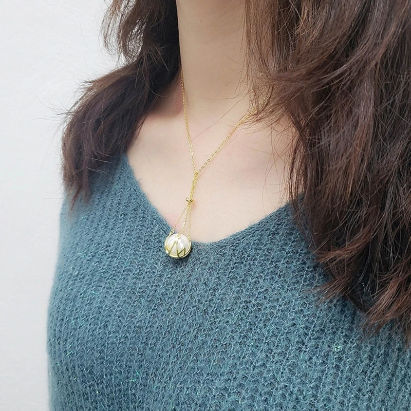 Collier Personnalisable PH PandaHall Supports De Pierres Précieuses - 6 Cages Pendentifs Réglables - Platine Et Doré - Pour Création Bijoux Collier Ajustable