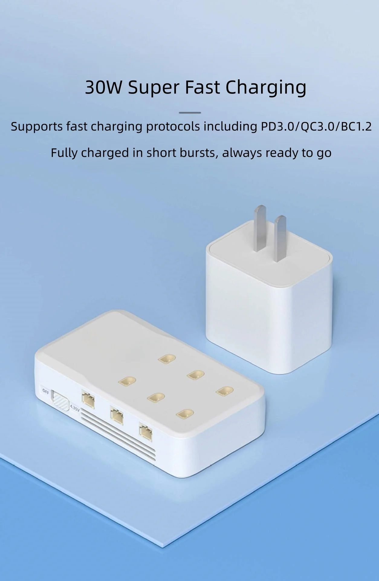 BETAFPV와 호환되는 6포트 1S 배터리 충전기 - BT2.0/PH2.0 포트가 있는 LiHV 4.35V 배터리용 PD3.0/QC3.0 고속 충전