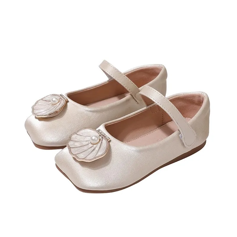 Children's Shoes Summer New Girls' Soft Sole Bow Sandals Princess Flat Ballet Shoe Non-slip Jelly Beach Shoes