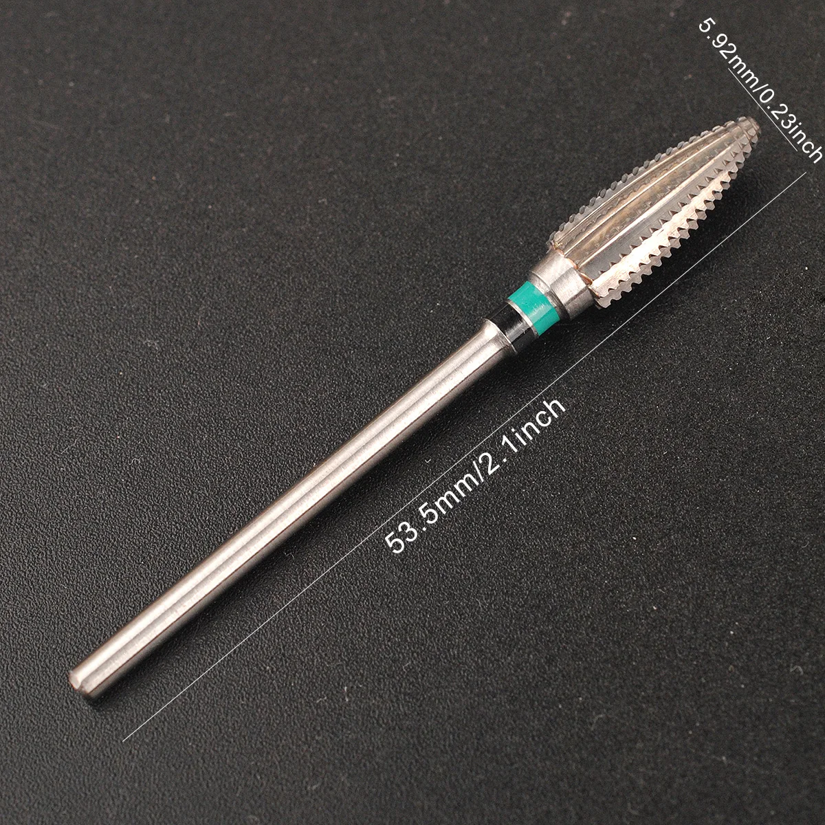 Professional Tungsten Steel Nail Drill Bit, Large Spiral Barrel Carbide Manicure Tool