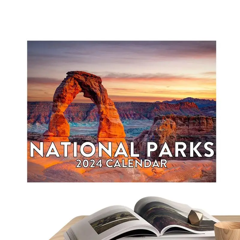 12-Month Nature Calendar 2024 National Parks Wall Calendar Gifts Monthly Wall Calendar With Beautiful Scenic Photos Of America's