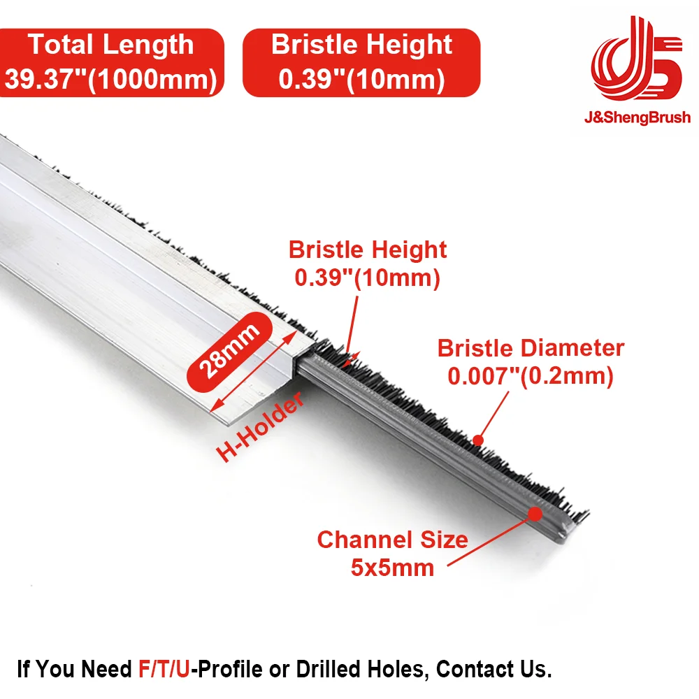 Aluminum Alloy Door & Window Seal Strip Brush - Dustproof & Waterproof Isolation Barrier Accessory
