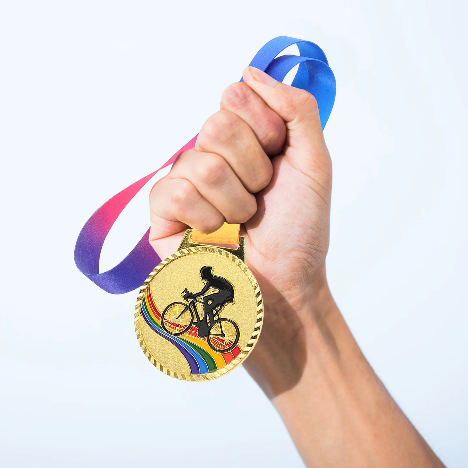 1Pc Zinc Alloy Taekwondo Medal Gold Medal Award Cycling Recognition Sports Competition Medals Biking Trophy Medals Team