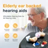 1 Pair, Invisible Mini Hearing Aids For Seniors: Volume Control, Noise Cancelling, Portable Case 1