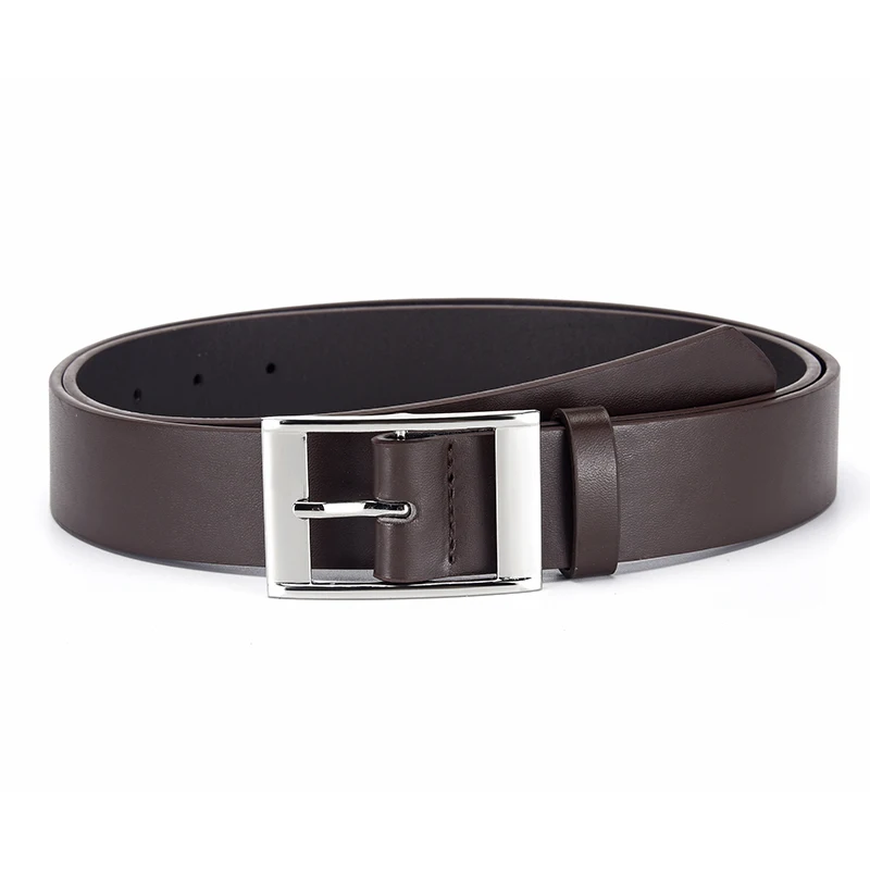 New Luxury Belt for Men PU Leather Belt Metal Pin Buckle High Quality Famous Brand Designer Waist Strap Belts for Jeans Men Belt