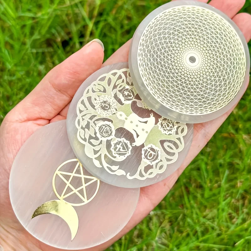 Crystal Selenite charging plate 5