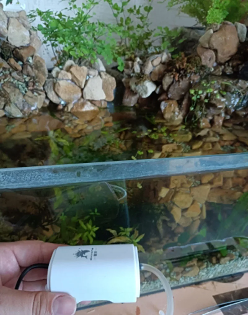 Title 28, Ultra Silent 220V 3W Aquarium Air Pump Fish Tan...