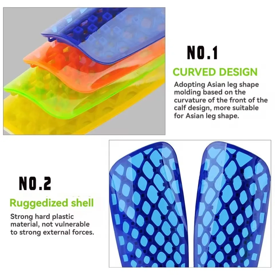 Athletes Football Shin Guards Adult Kids Professional Soccer Shin Shock Leg Foot Calf Reliable Protective Gear EVA Euffer Foam