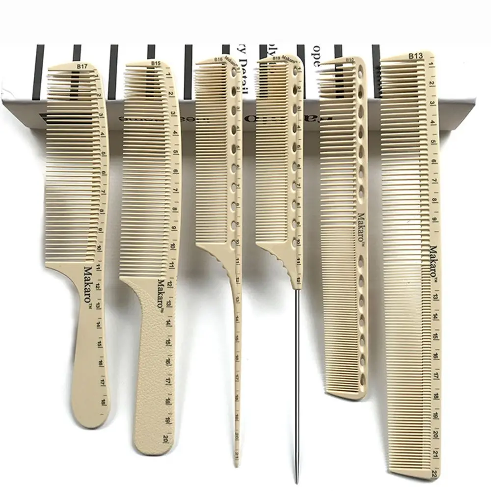 

HOT Hairdressing Plastic Ruler Comb Laser Clear Scale Barber Comb Styling Combs