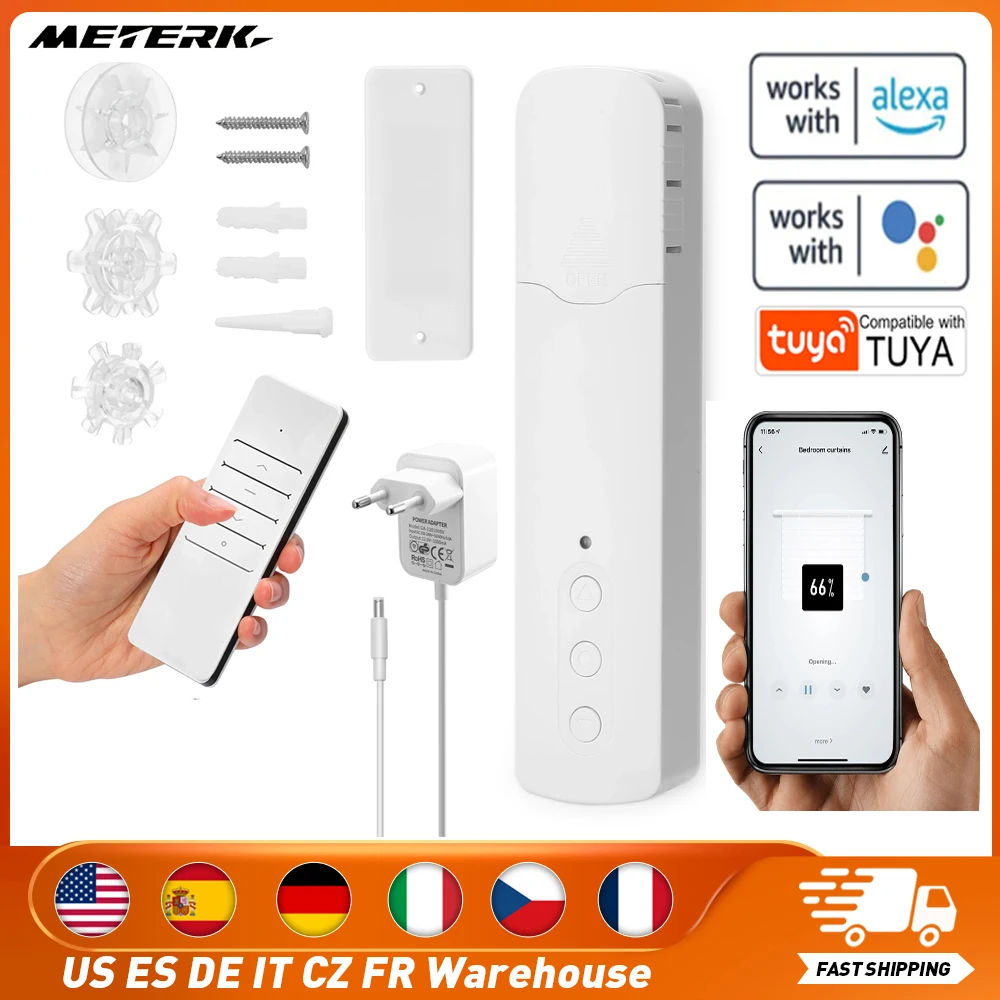 Умные электродвигатели для штор Tuya WiFi M616EGWT