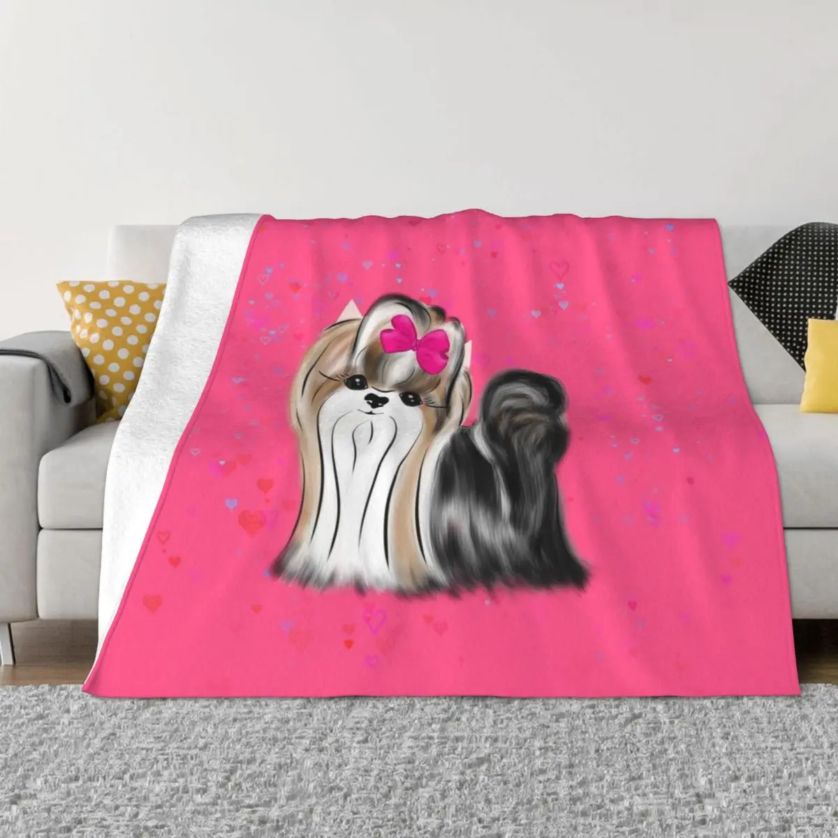

Biewer Yorkshire Terrier Throw Blanket Blankets Sofas Of Decoration Softest Vintage blankets and throws Blankets