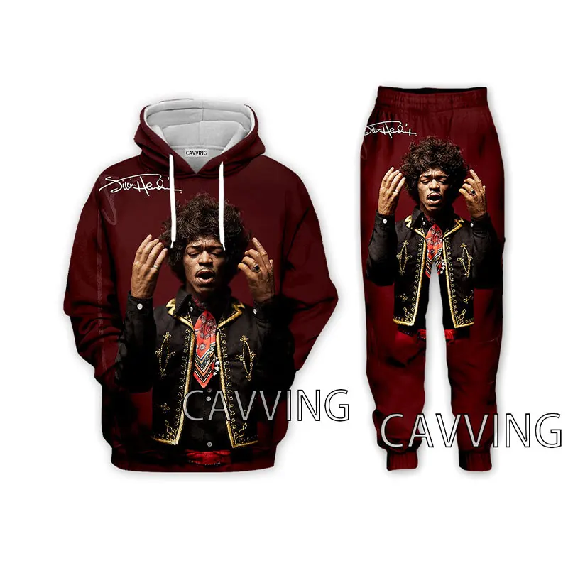 

New Fashion Women/Men's 3D Print Jimi Hendrix Hooded Sweatshirts + Pants Trouser Suit Clothes Two-Pieces Sets R01