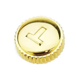 Waterproof Domed Stainless Steel Watch Crown (GOLD)