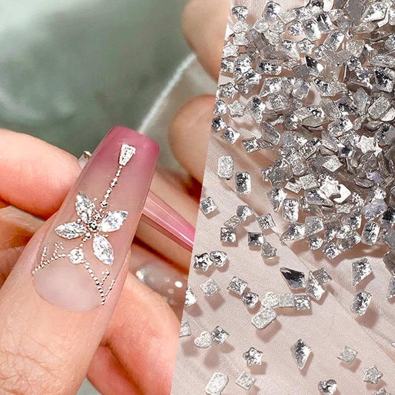 

BORN PRETTY 50PCS/Bag Mixed Size Resin Nail Art Charms 3D Nail Rhinestones Glitter Bowknot Nail Jewelry Decoration Accessories