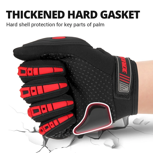 Motorcycle Gloves Wearable Moto Motocross Breath Touch Screen Racing Motorbike Bicycle Protective Gears Summer Black Blue Glove 4