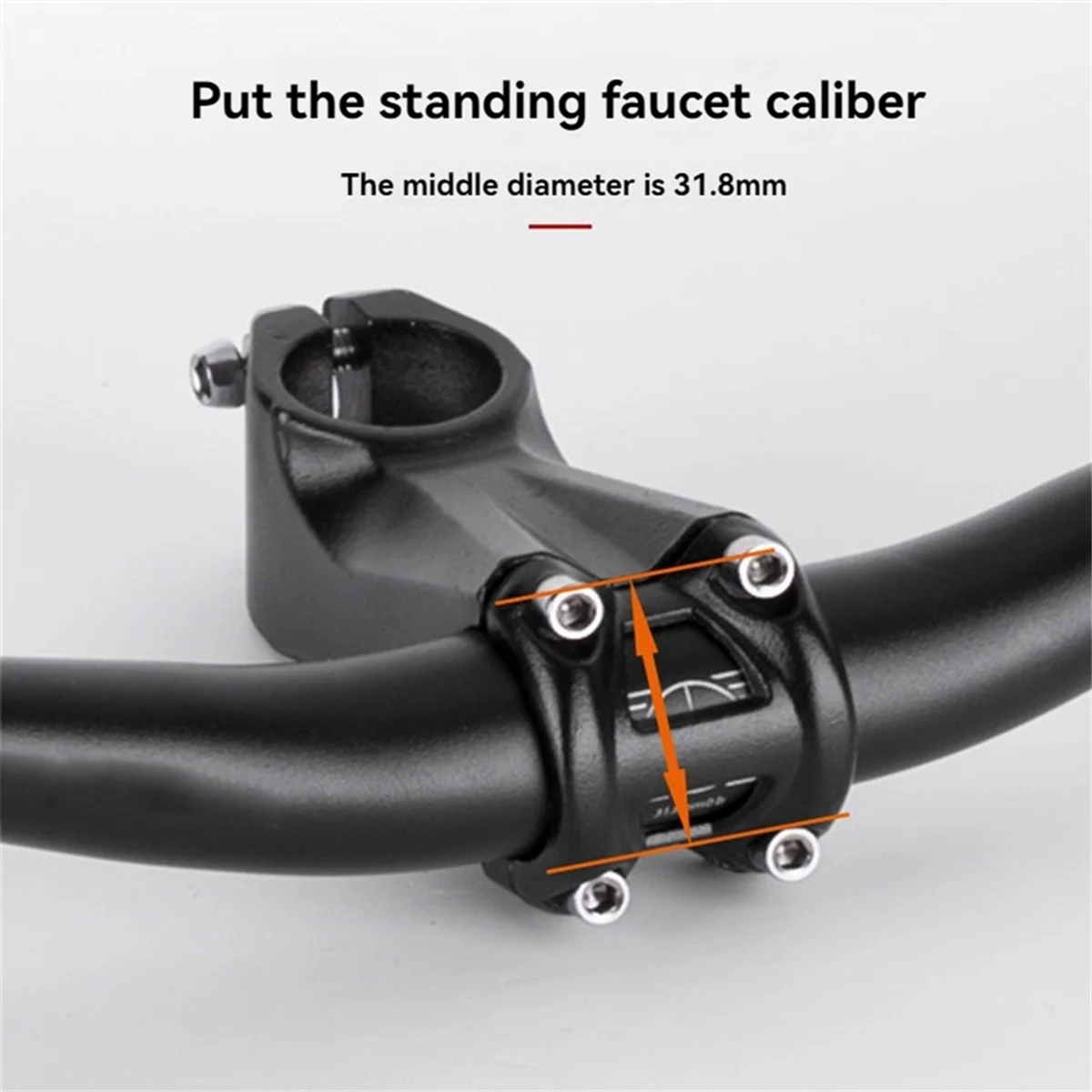 BAAU Aluminum Alloy Handlebar Bicycle Mountain Bike Handlebar Faucet Lengthened Handle Thickened. F