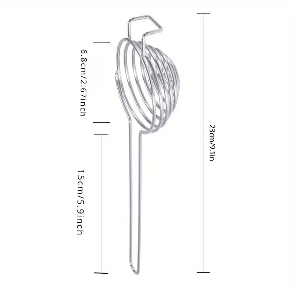 1PC Spiral 304 Stainless Steel Egg White Separator Egg Yolk Remover Divider with Long Handle Kitchen Tool